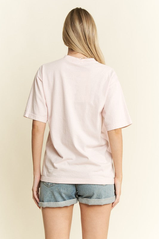 Miss Take It Easy - The Pink Graphic Take it Easy Tiger Tee Shirt