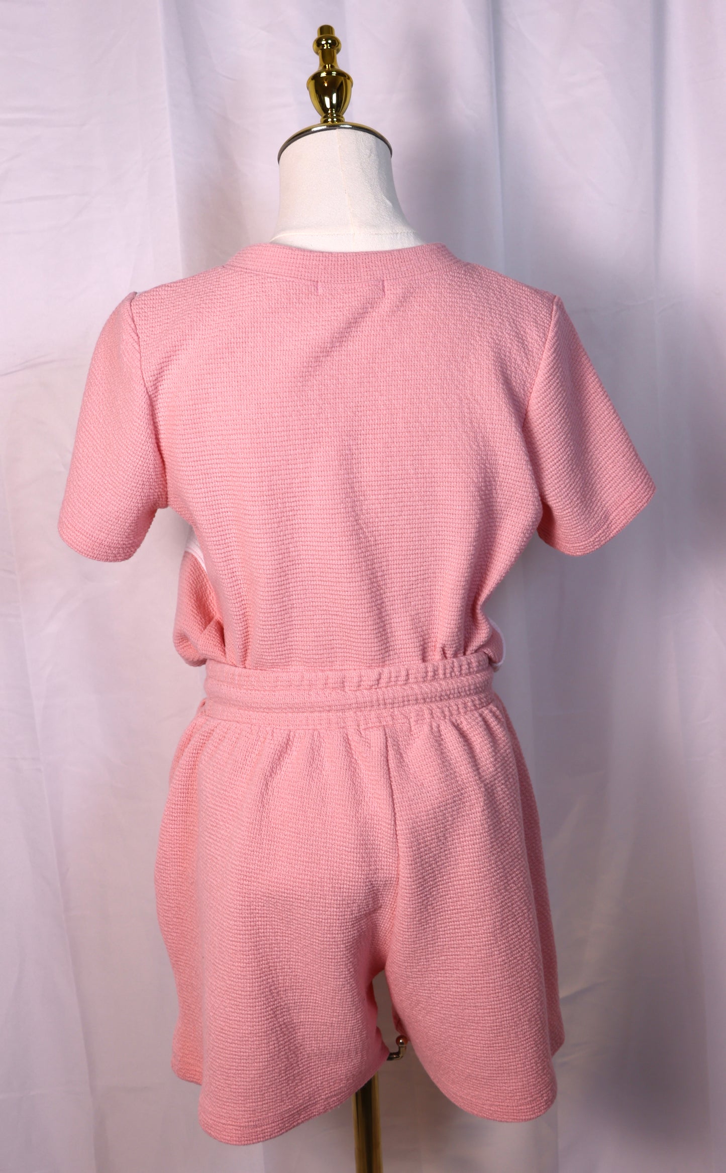 Miss Matching - The Pink & White Matching Knit Set