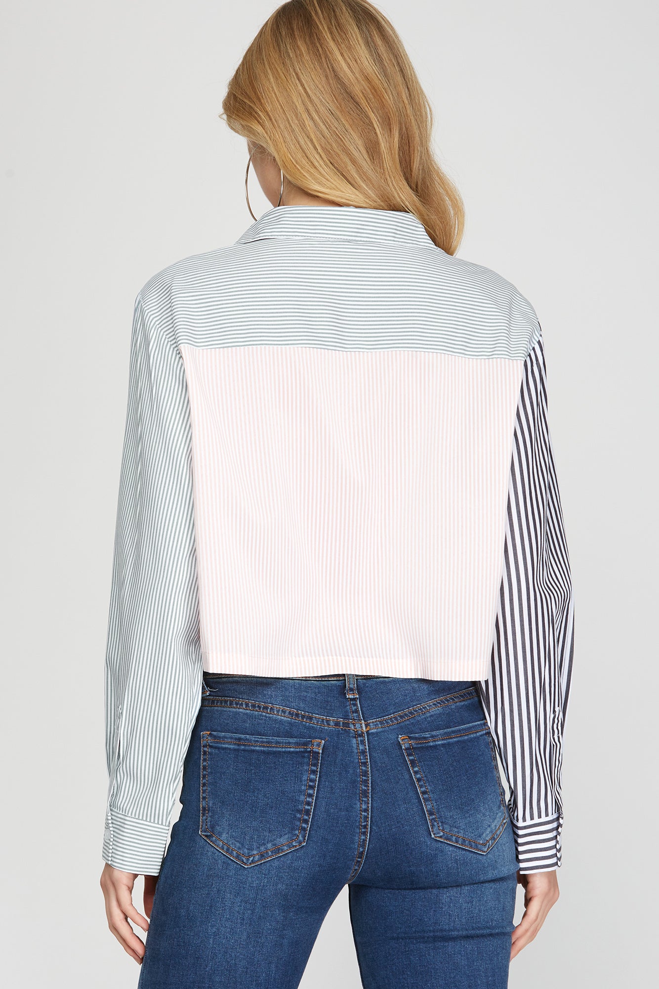Miss Multicolor - The Striped Multicolor Button Up