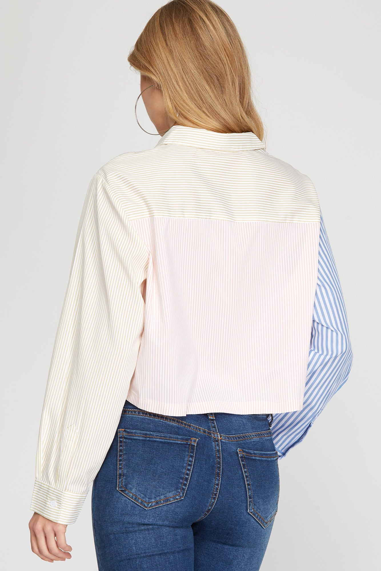 Miss Multicolor - The Striped Multicolor Button Up