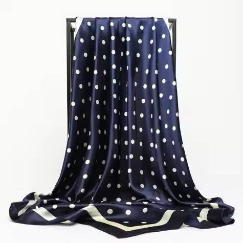 Miss Polka Print - The Large Polka Dot Print Bandana Scarf