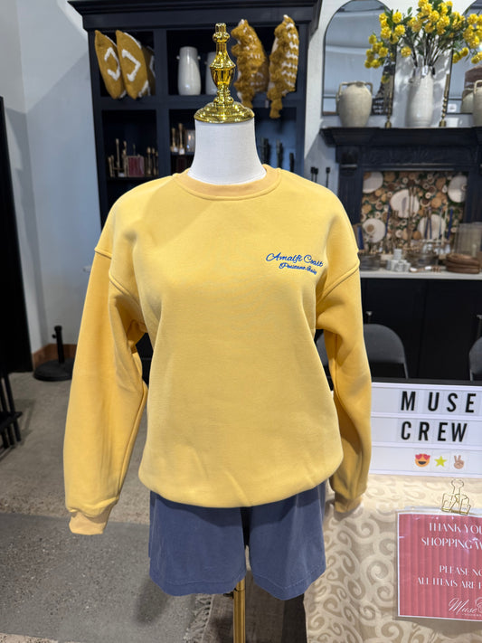 Miss Postcards from Italy - The Yellow Italia Crewneck