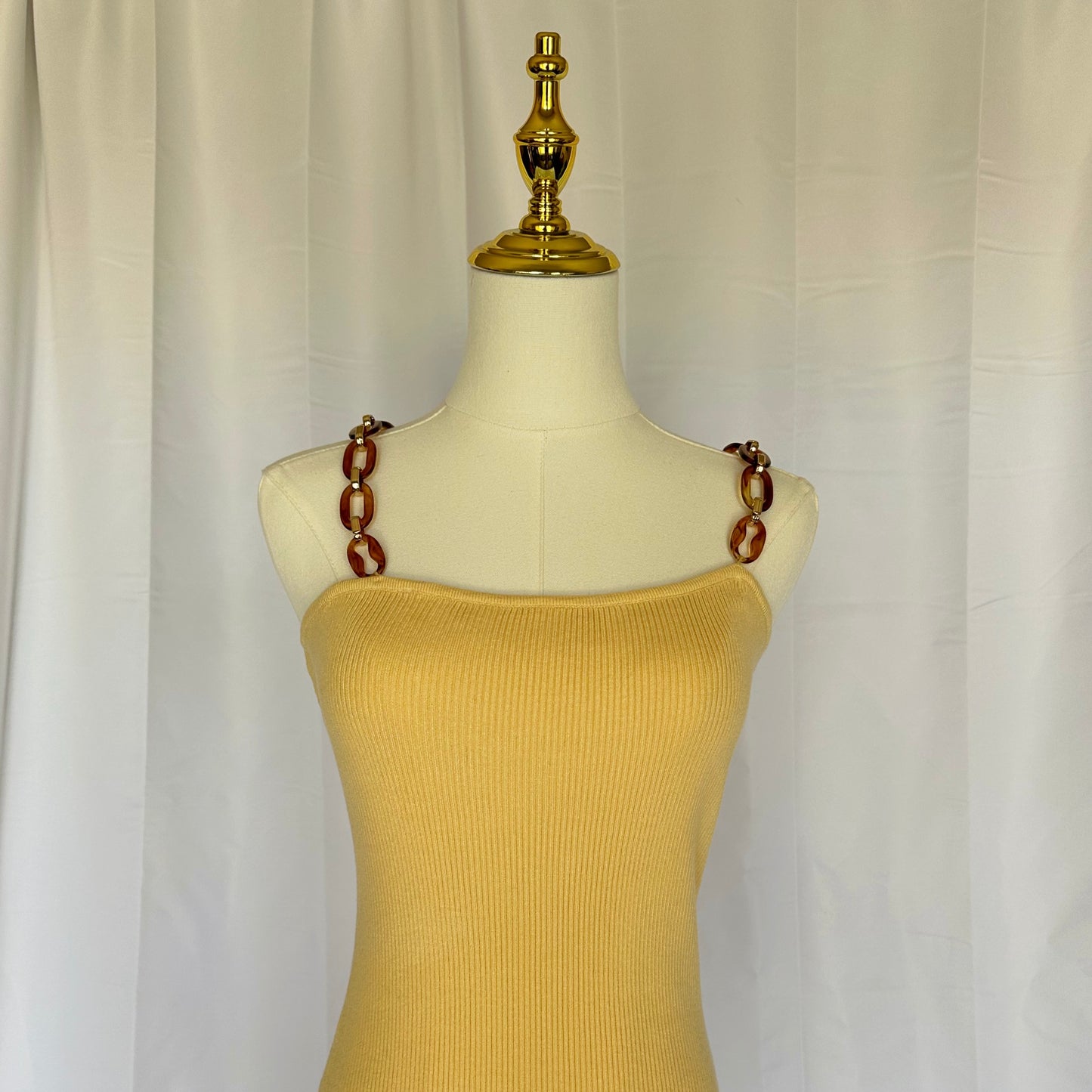 Miss Knit - The Yellow Knit Bodycon Dress