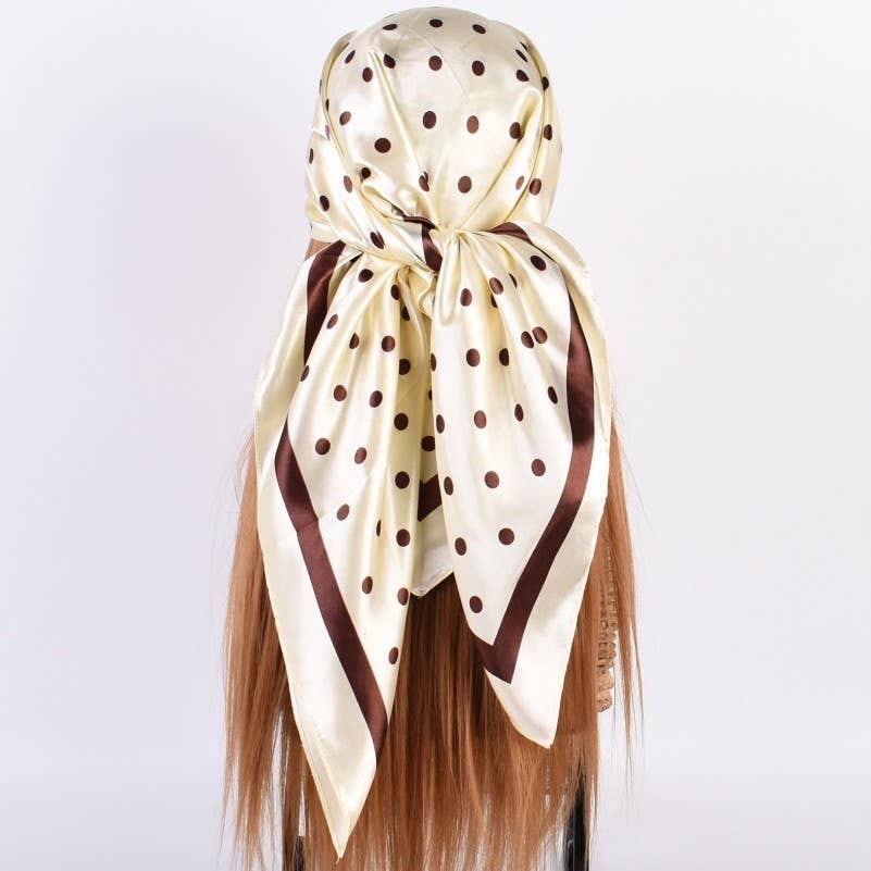 Miss Polka Print - The Large Polka Dot Print Bandana Scarf