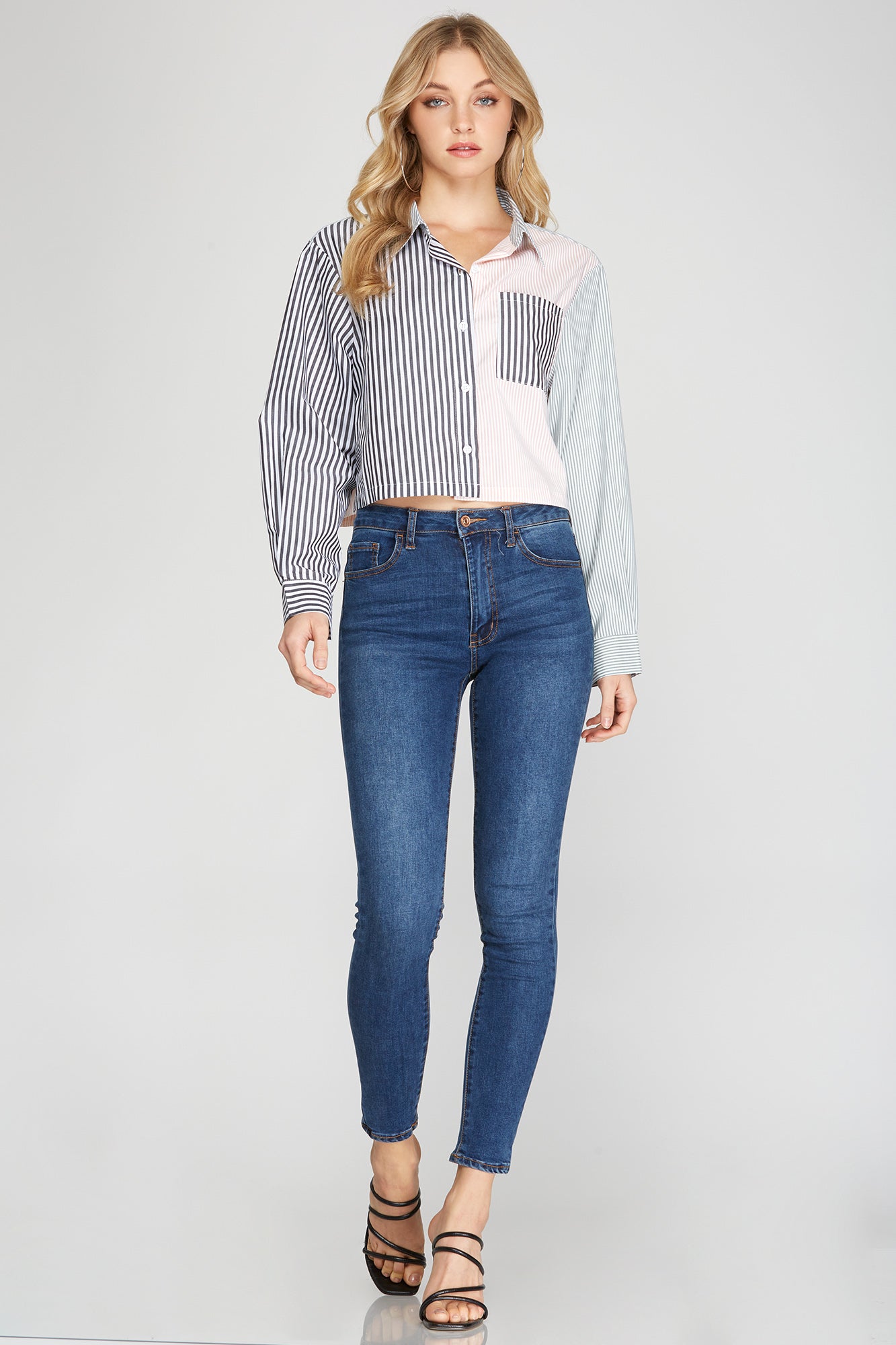 Miss Multicolor - The Striped Multicolor Button Up